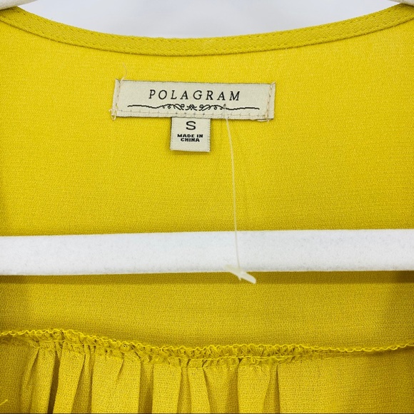 Polagram Mustard Yellow Button Front Maxi Dress - Picture 5 of 6